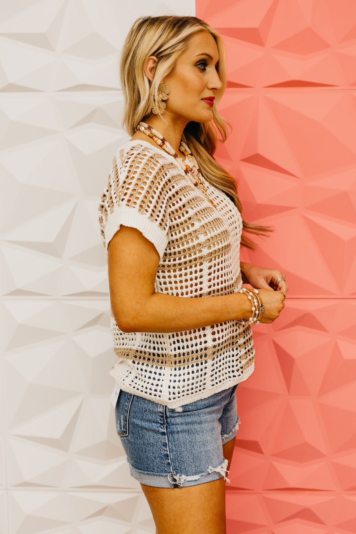 The Arielle Pointelle Knit Top