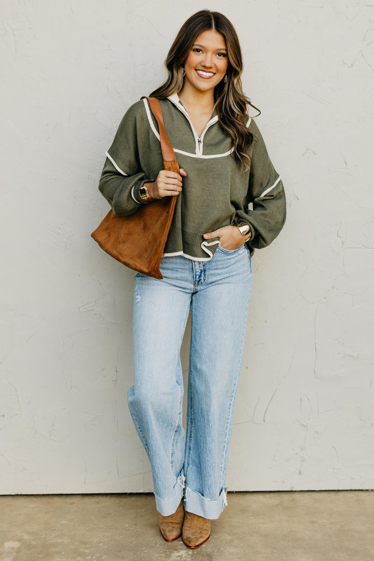The Estella Zip Sweater