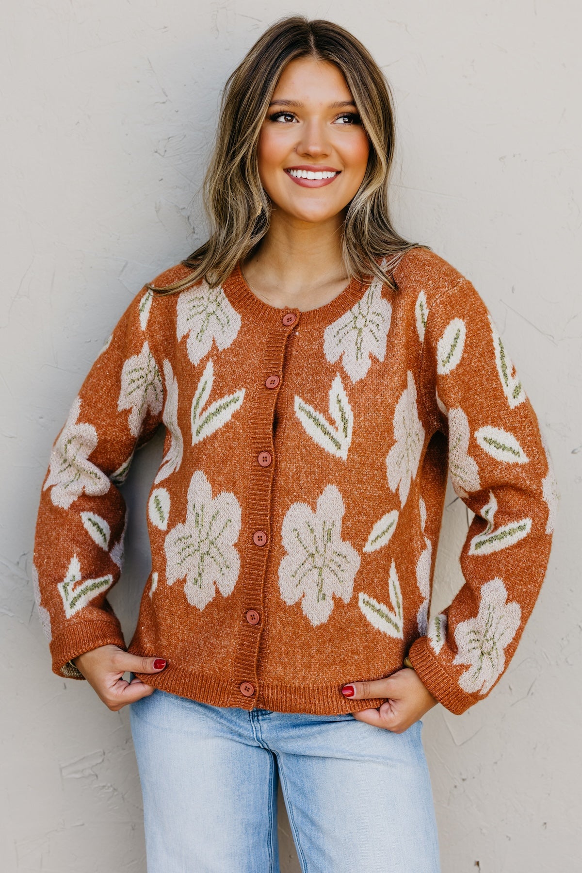 The Murphy Floral Sweater Cardigan