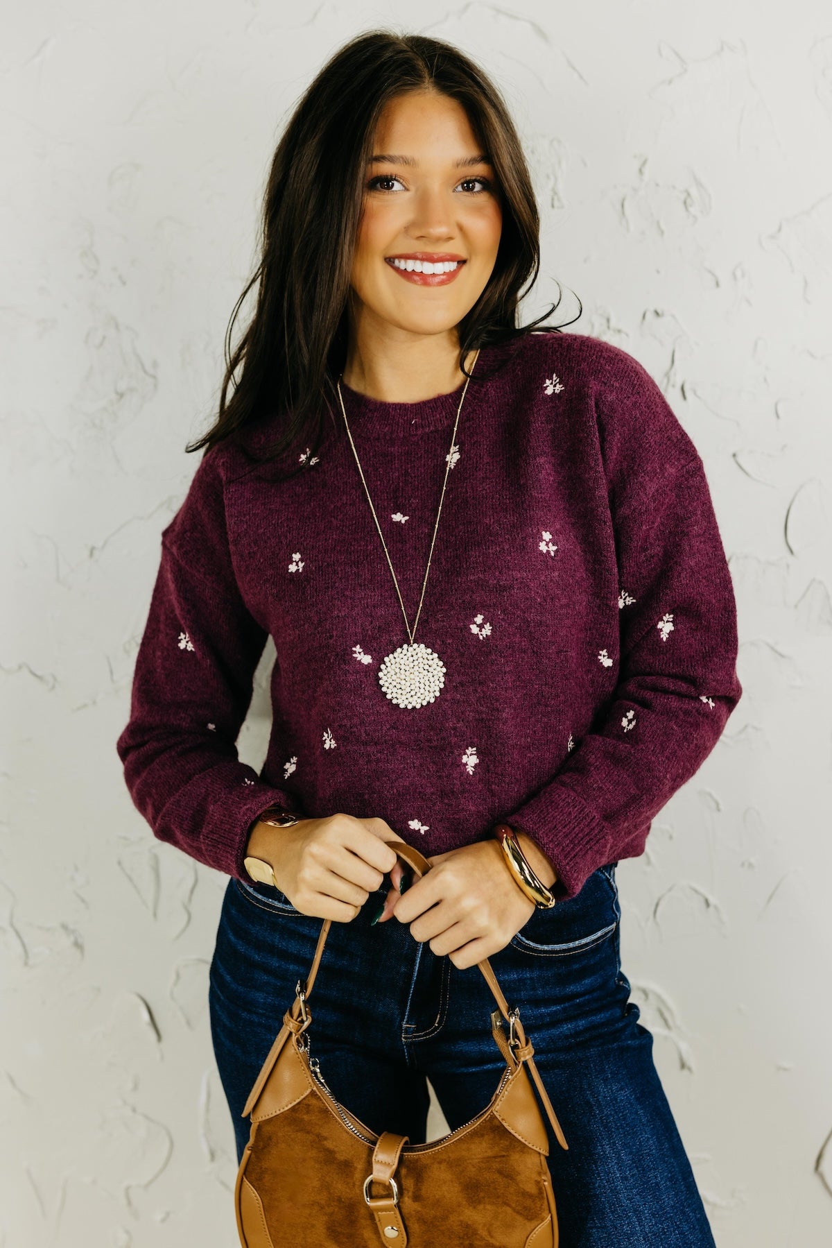 The Grace Ditsy Floral Sweater
