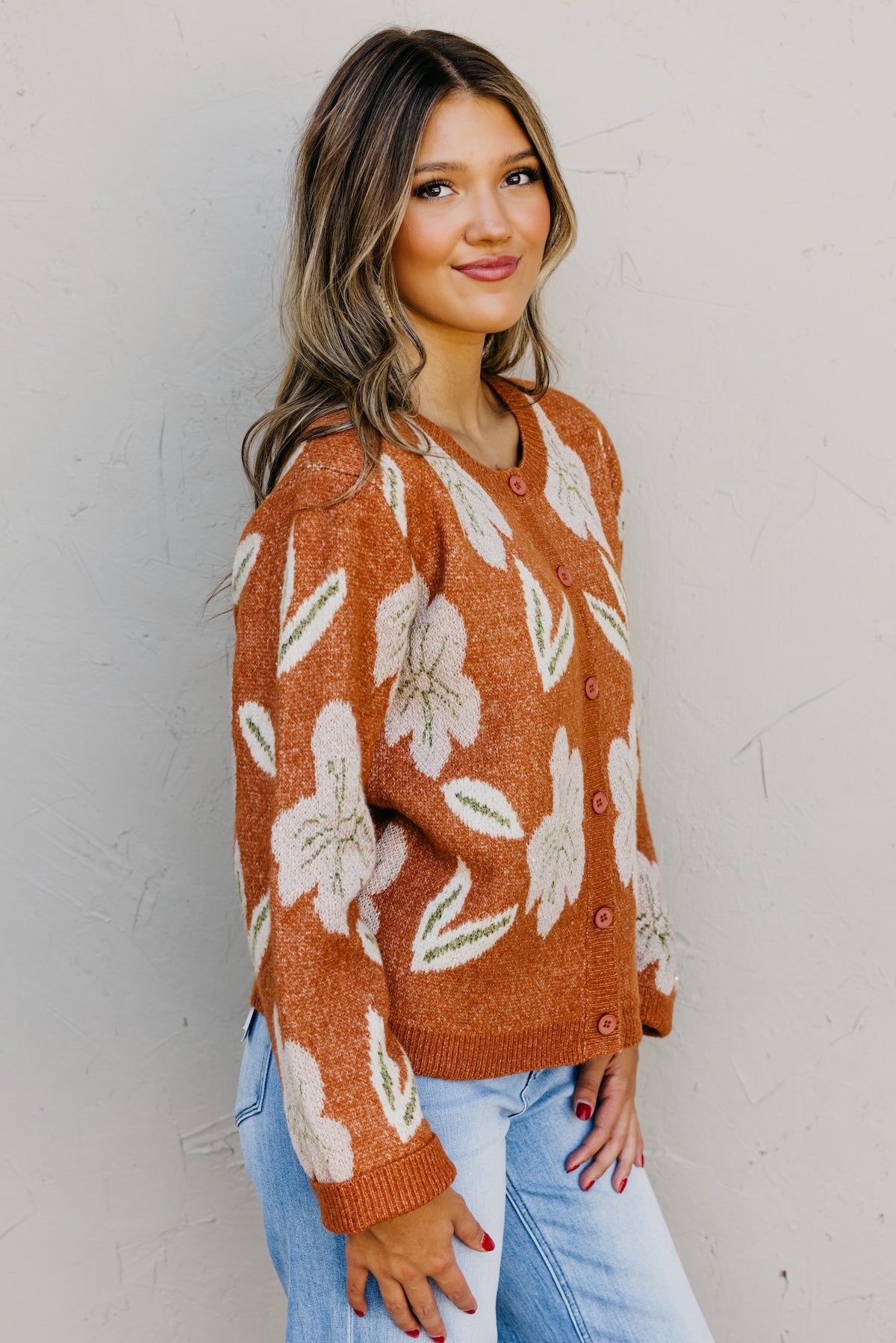 The Murphy Floral Sweater Cardigan