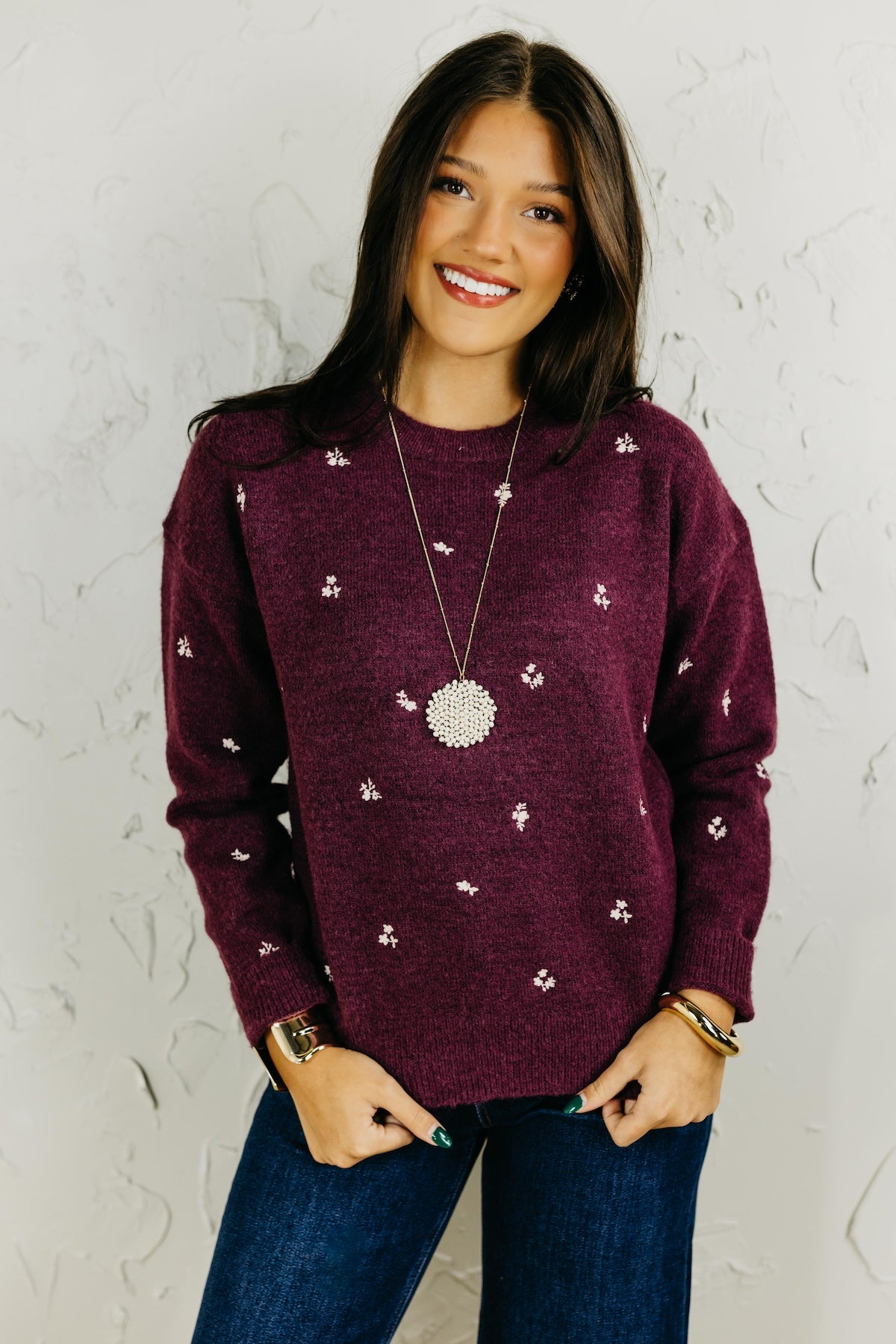 The Grace Ditsy Floral Sweater