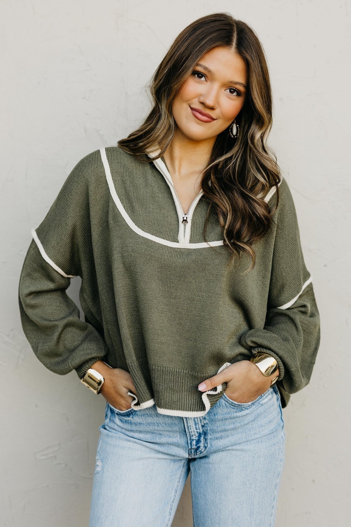 The Estella Zip Sweater