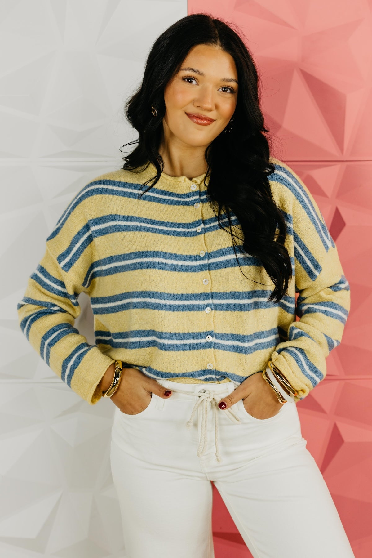 The Selby Striped Cardigan Sweater