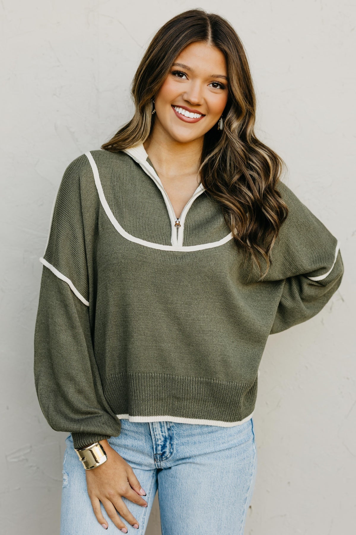 The Estella Zip Sweater