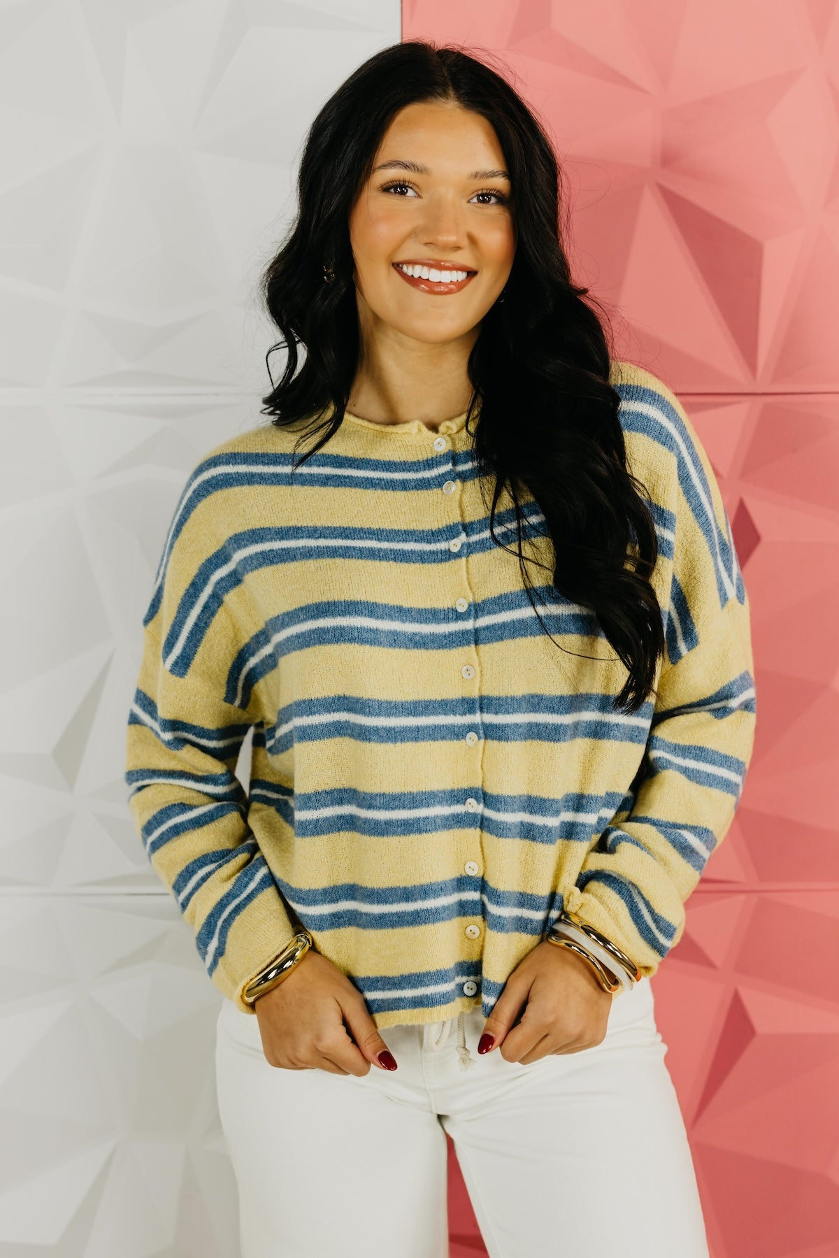 The Selby Striped Cardigan Sweater