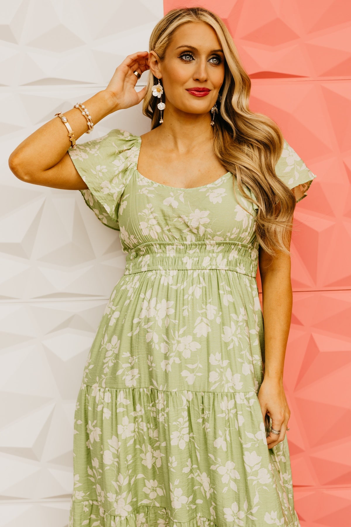 The Amira Scoop Neck Midi Dress