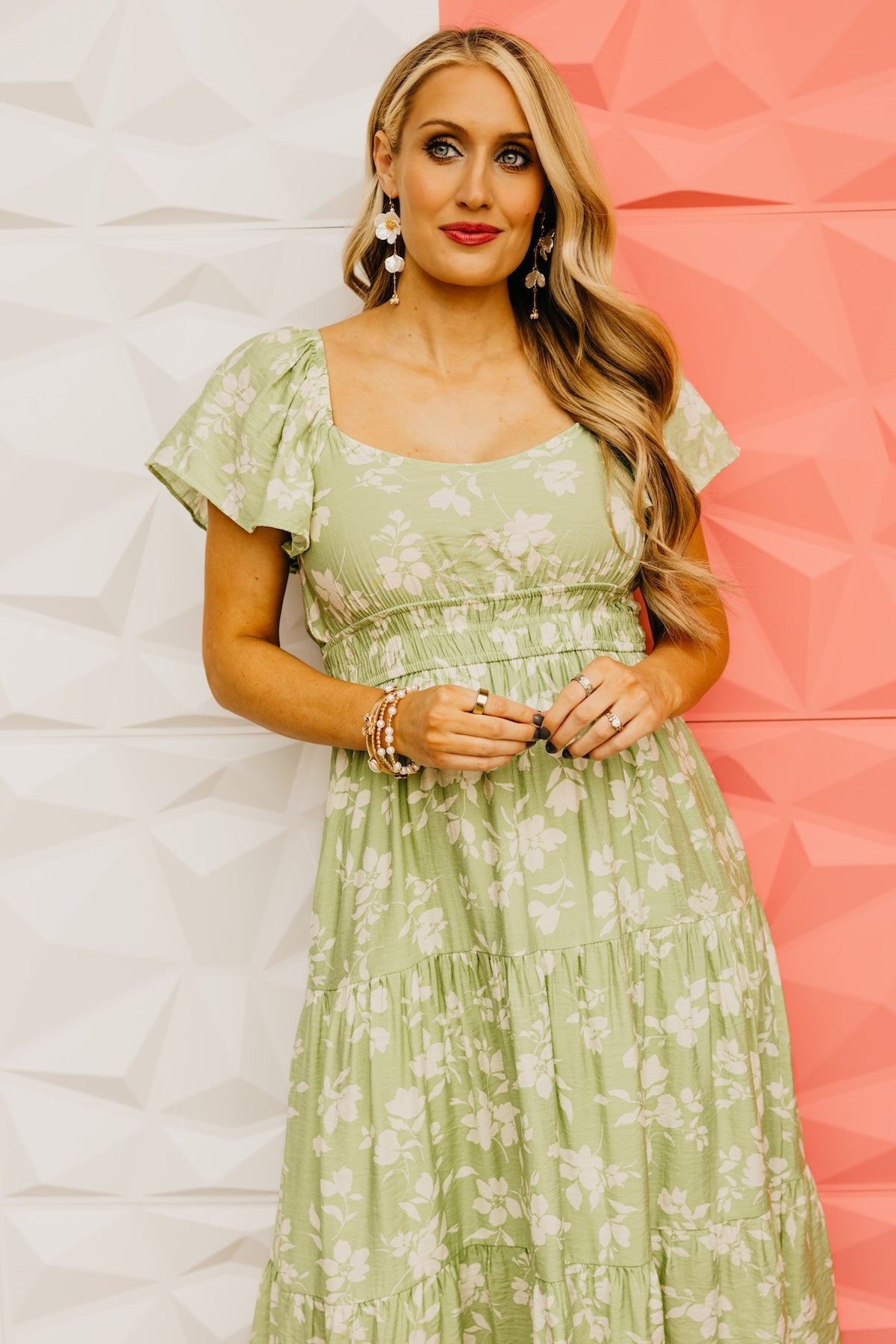 The Amira Scoop Neck Midi Dress