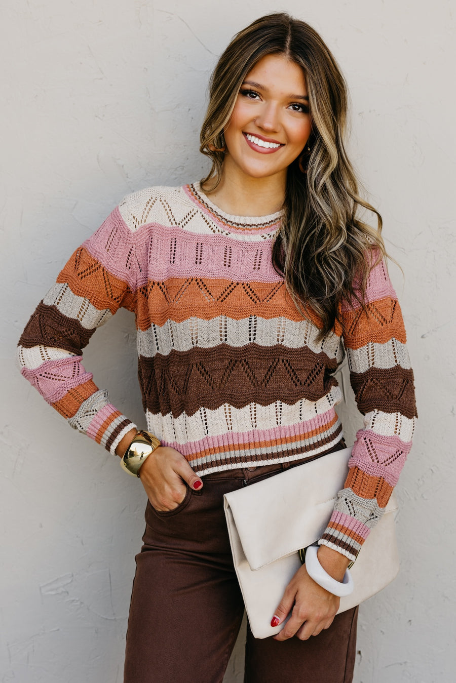 The Nova Wavy Striped Sweater