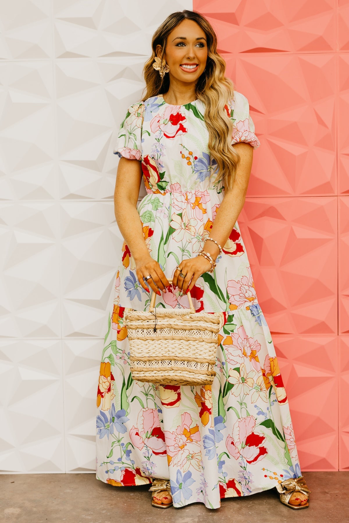 The Caiden Floral Tiered Maxi Dress