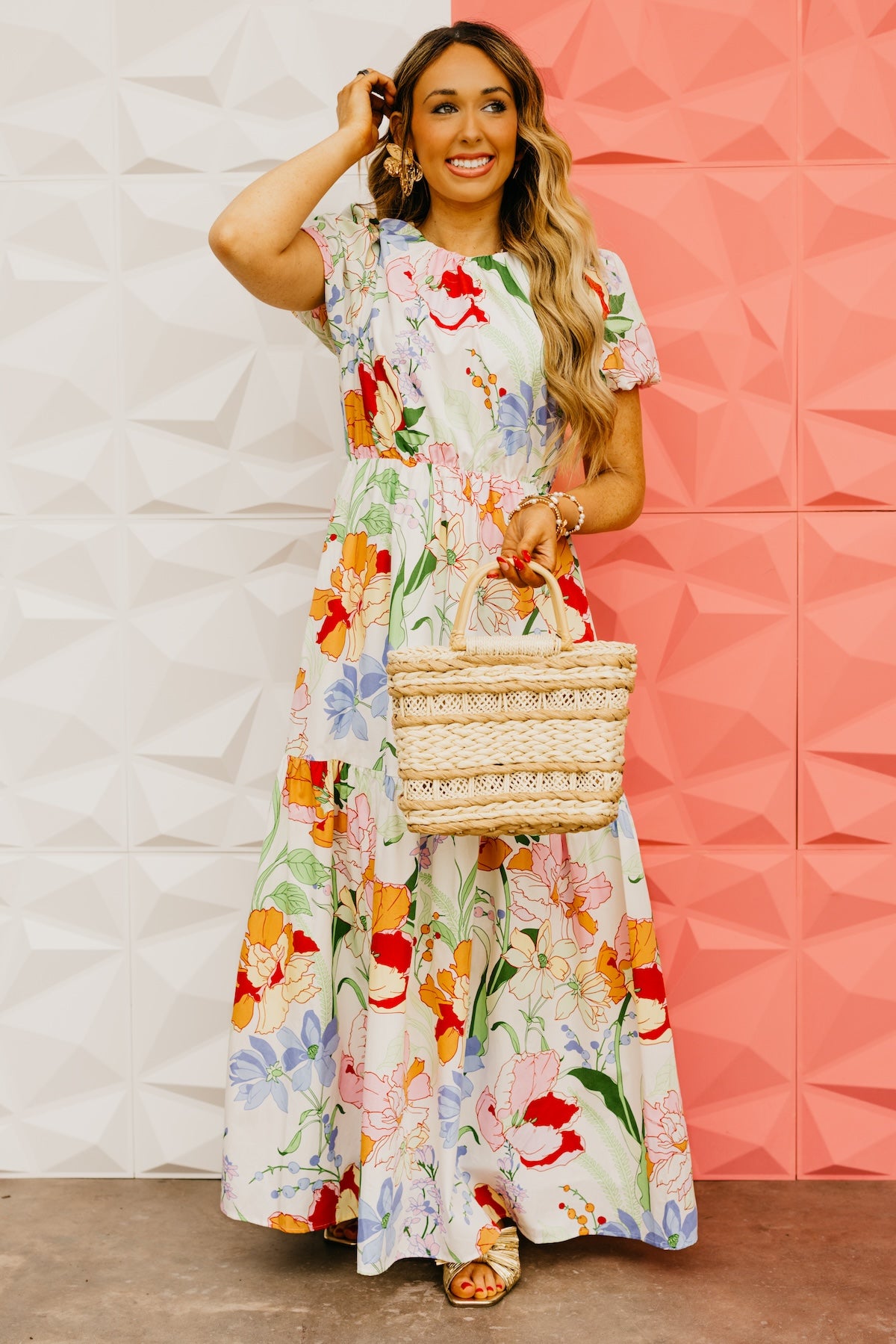 The Caiden Floral Tiered Maxi Dress