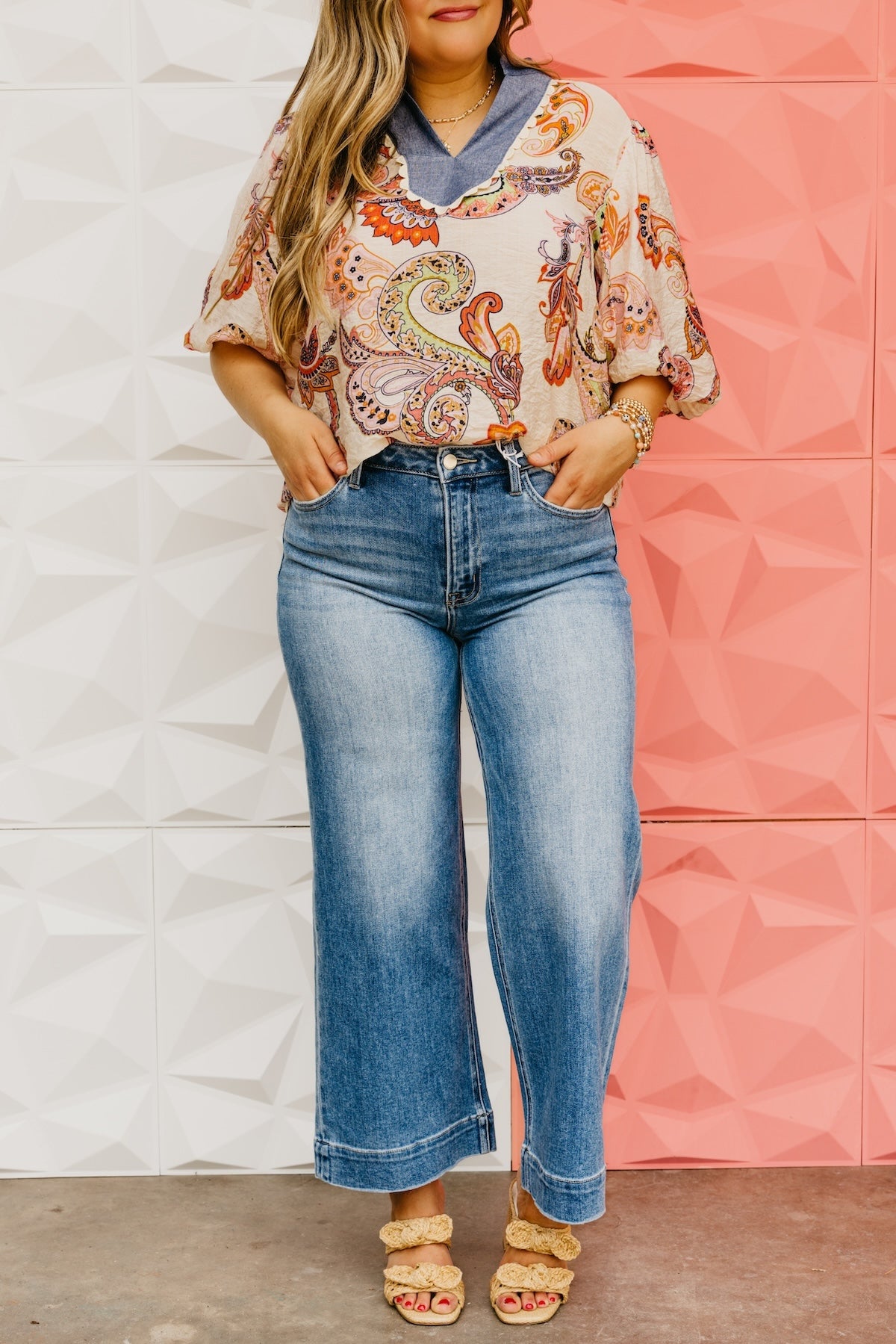 Flying Monkey Denim | The Sayler Crop Wide Leg Denim