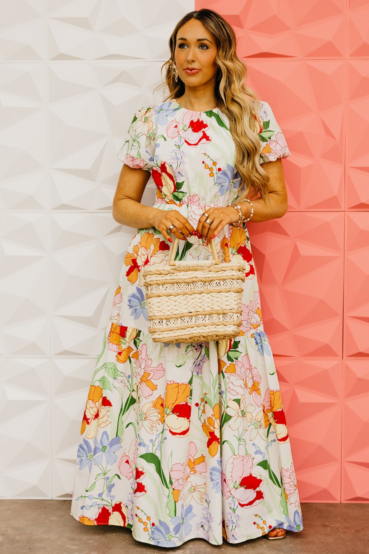 The Caiden Floral Tiered Maxi Dress