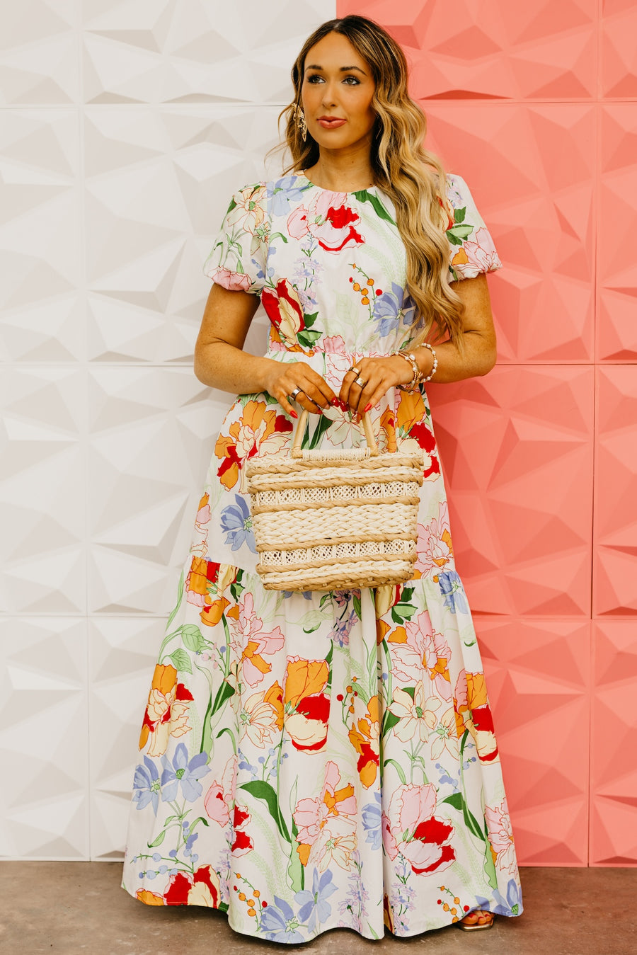 The Caiden Floral Tiered Maxi Dress