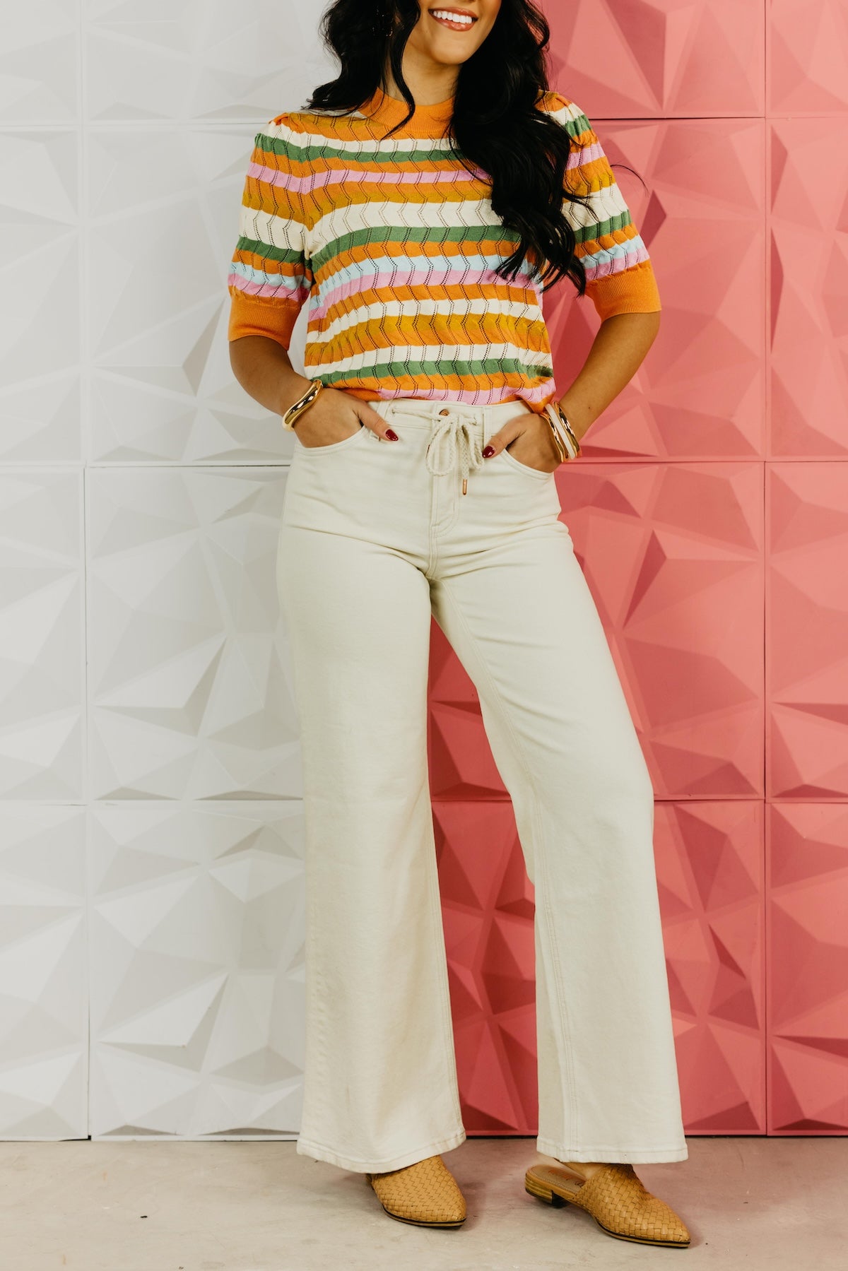 Vervet Denim | High Rise Drawstring Denim