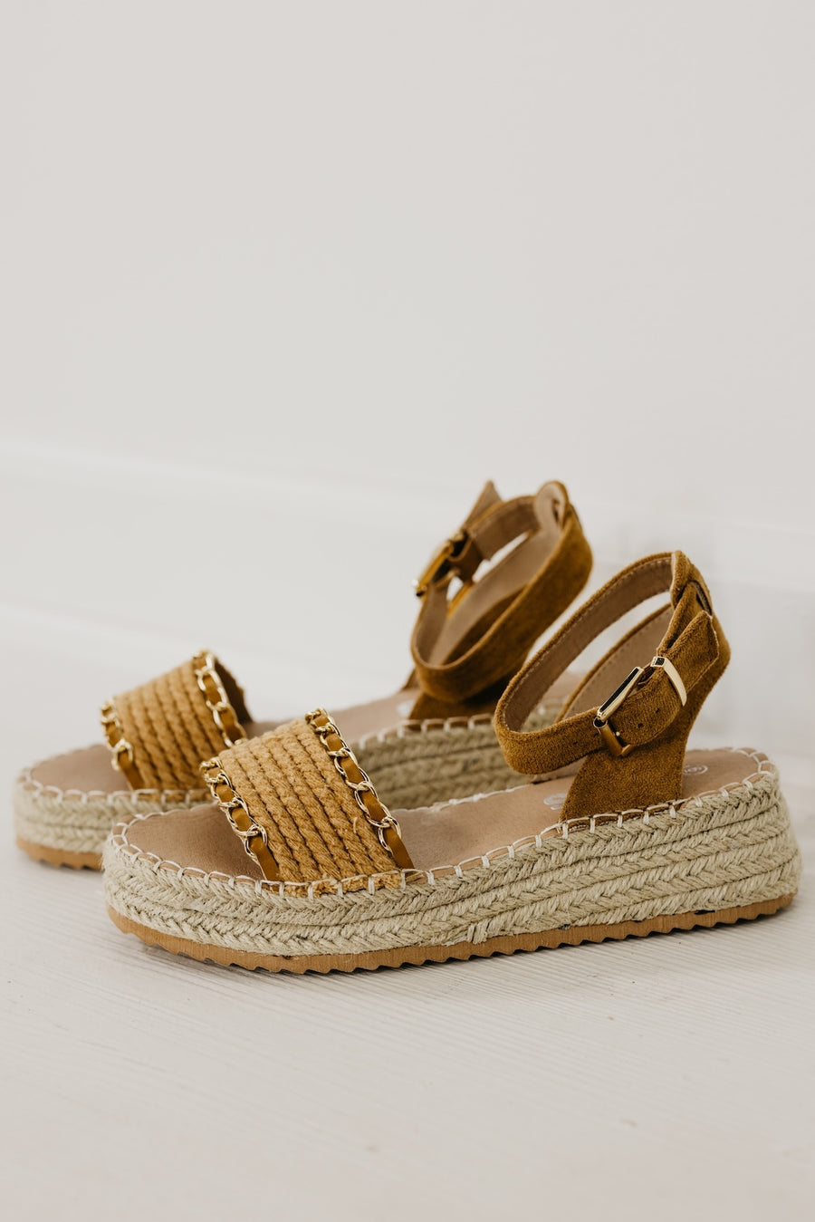 The Paisley Chain Espadrille Platform Sandal