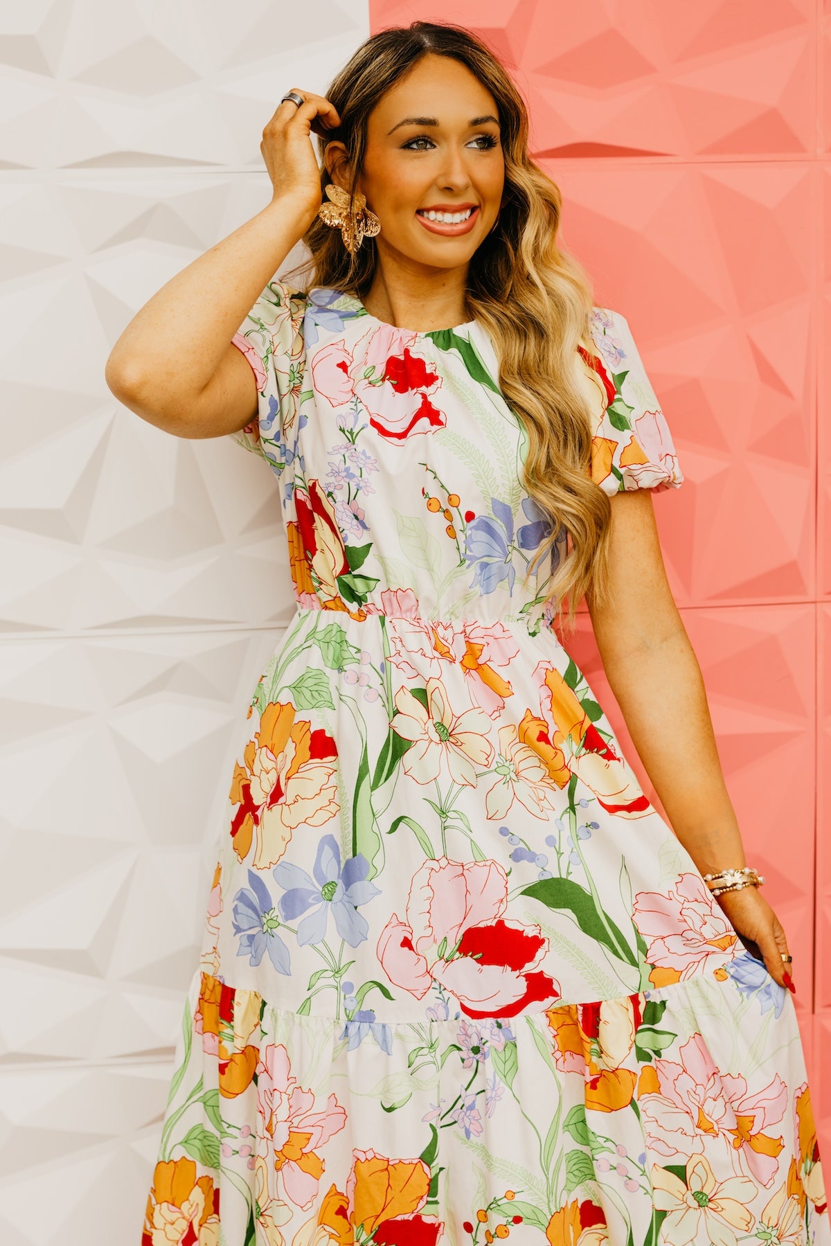 The Caiden Floral Tiered Maxi Dress