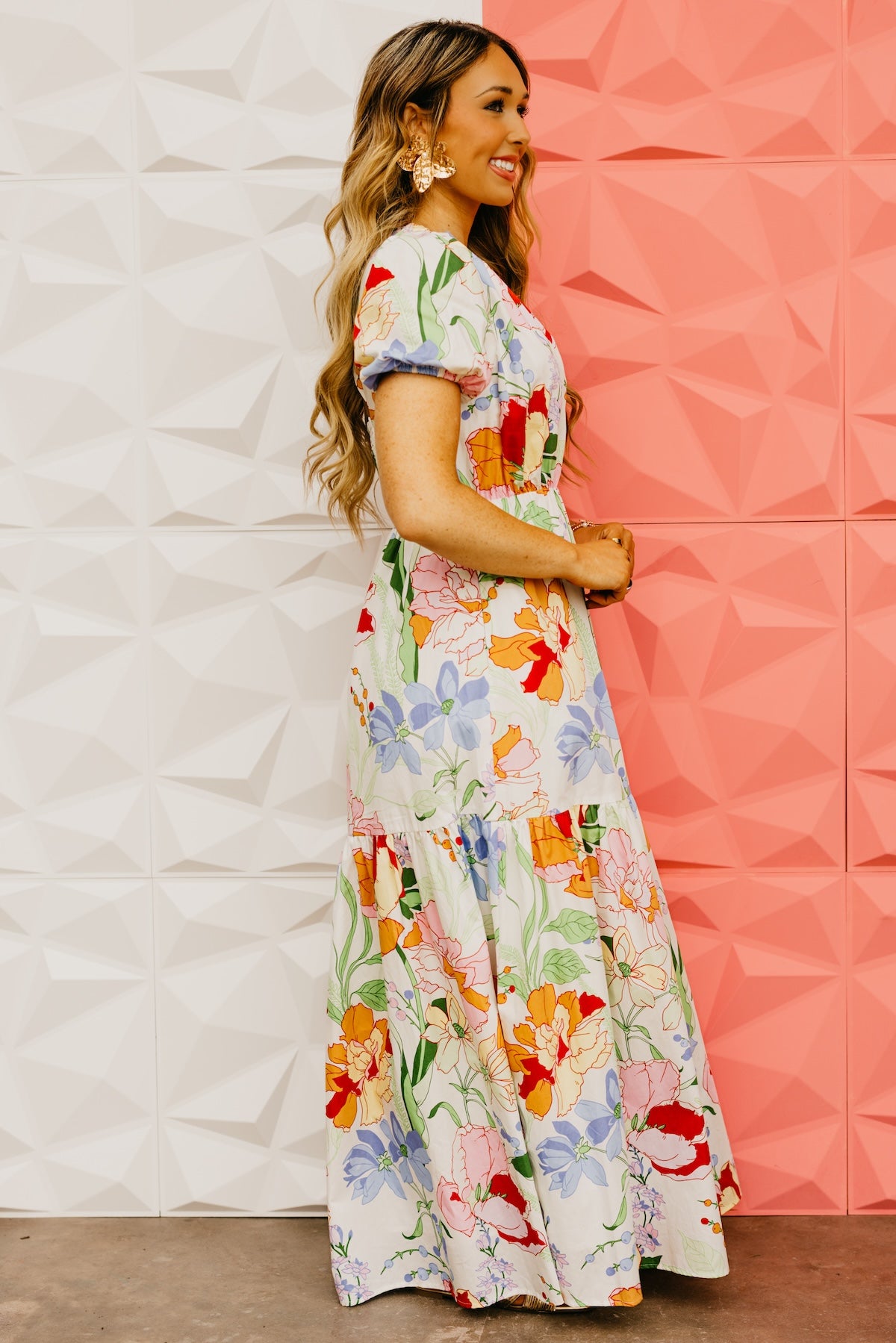 The Caiden Floral Tiered Maxi Dress