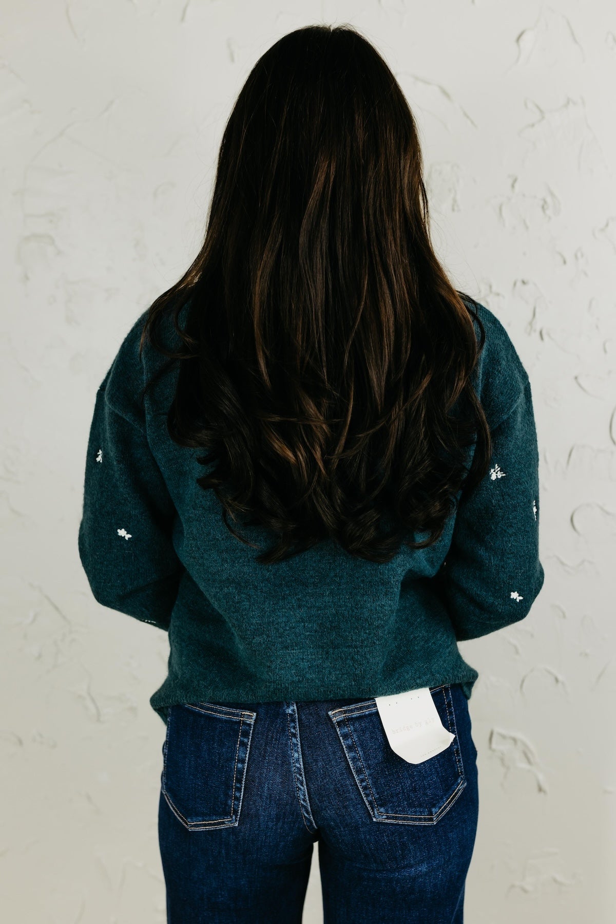 The Grace Ditsy Floral Embroidered Sweater