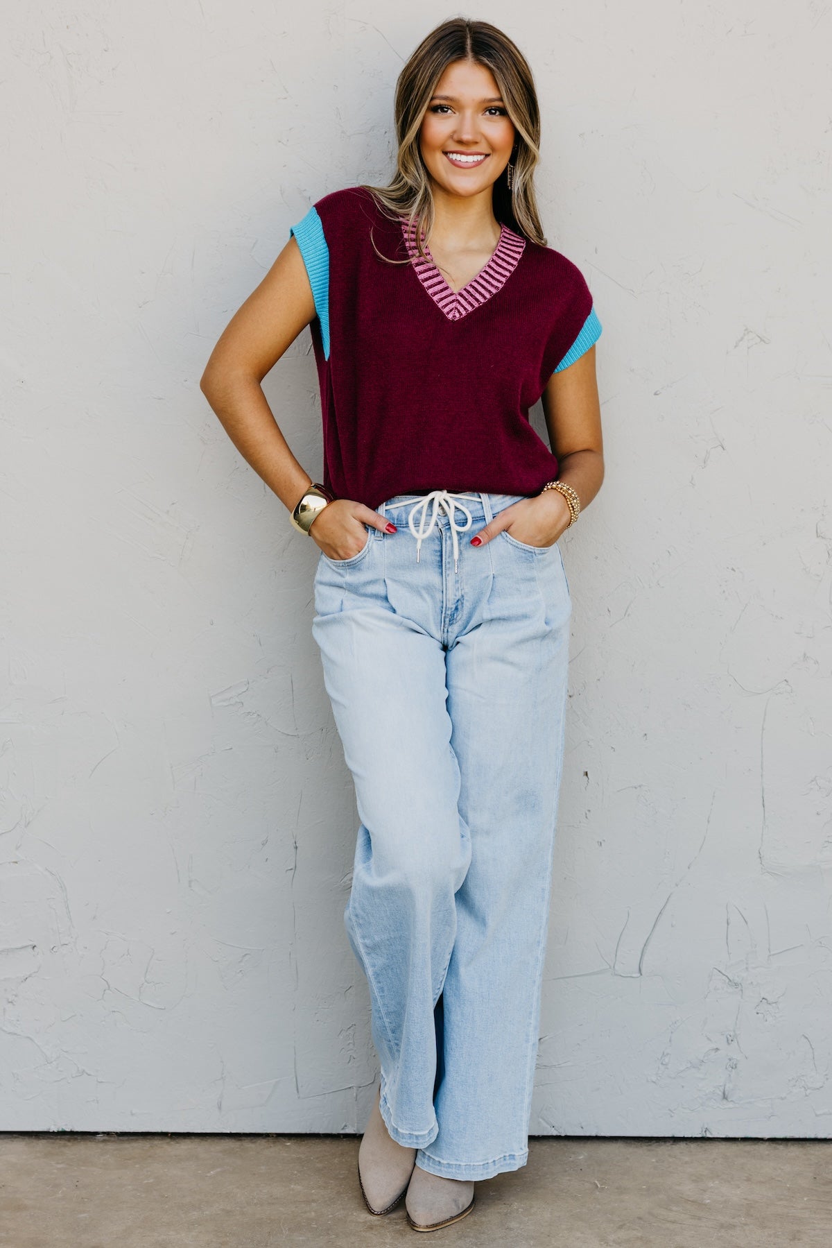 The Elsie Sleeveless Sweater