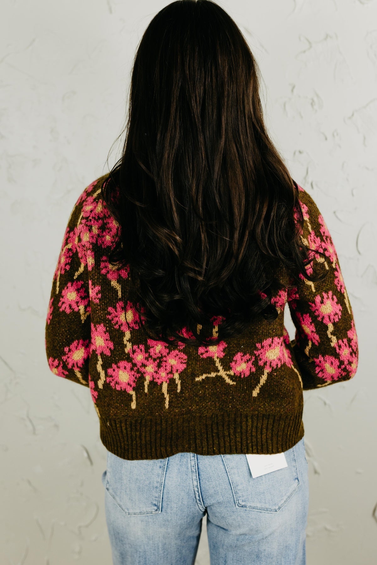The Kellie Floral Button Up Sweater