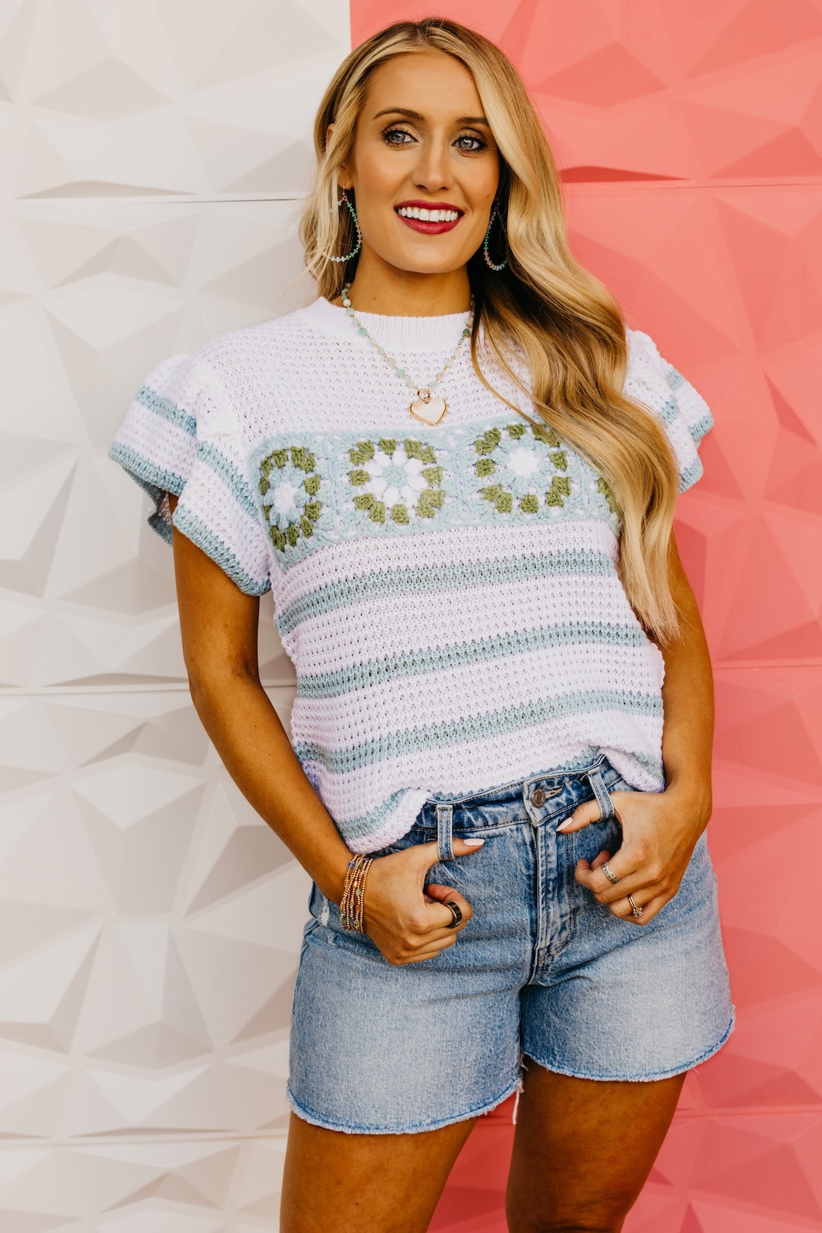 The Elliana Ruffle Sleeve Sweater Top