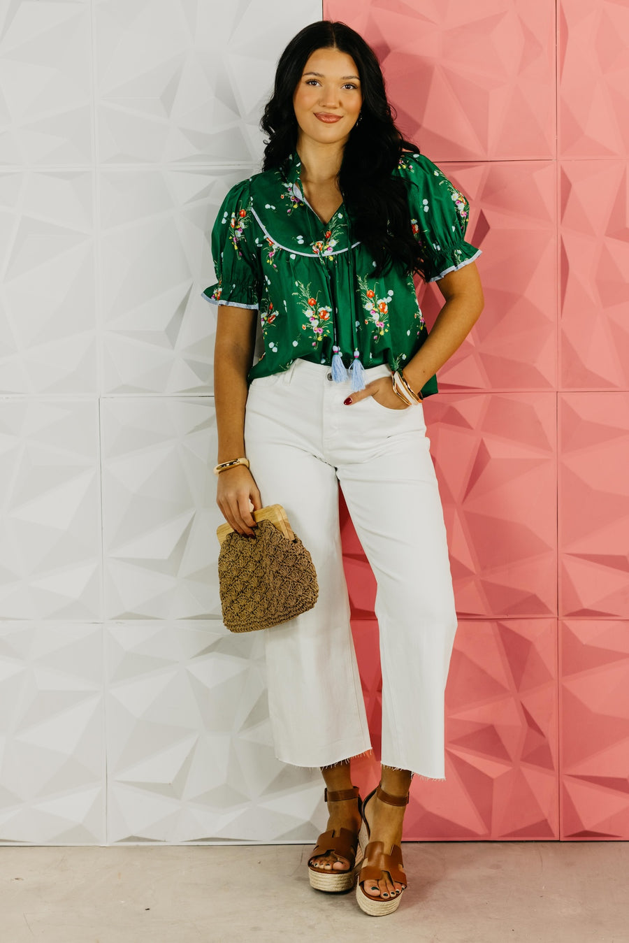 The Hannah Peasant Tie Top