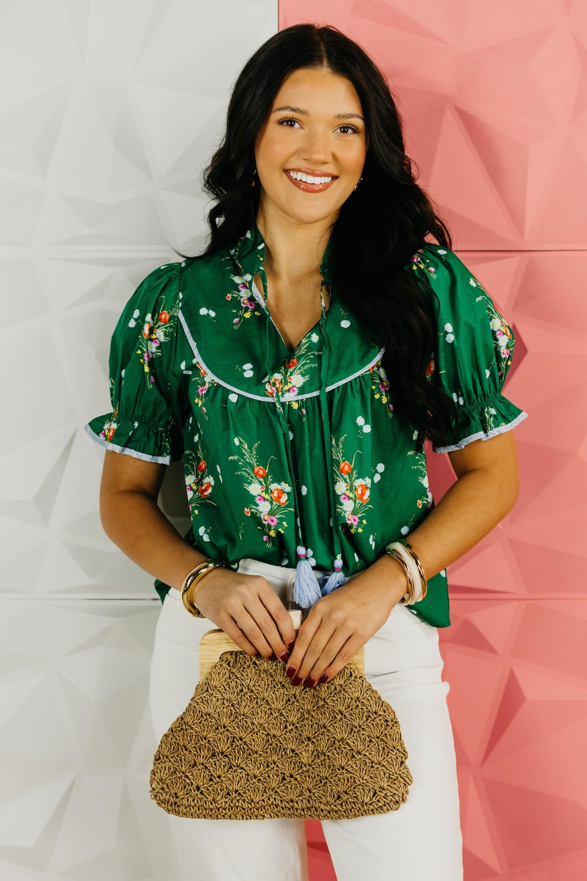 The Hannah Peasant Tie Top