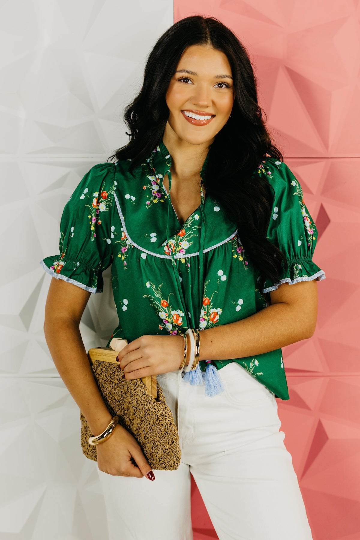 The Hannah Peasant Tie Top