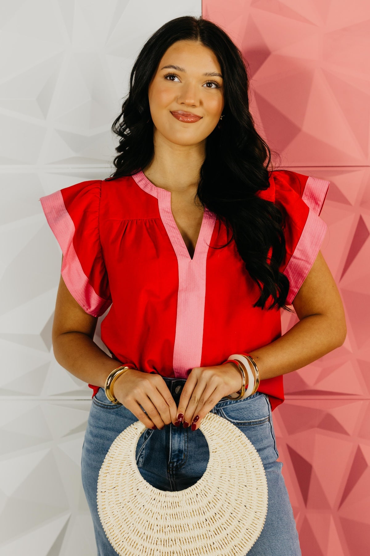 The Dallas Flutter Sleeve Top