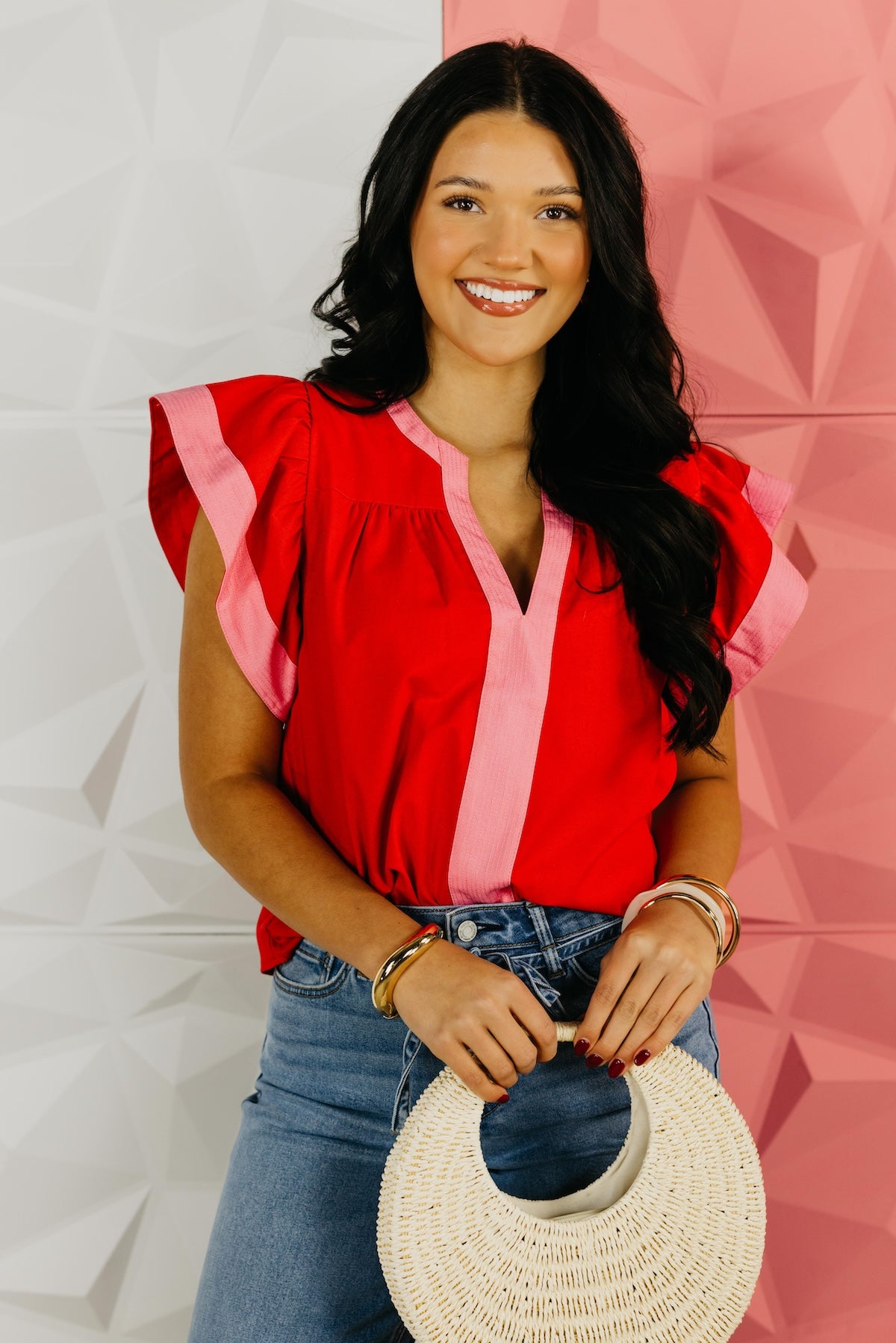 The Dallas Flutter Sleeve Top