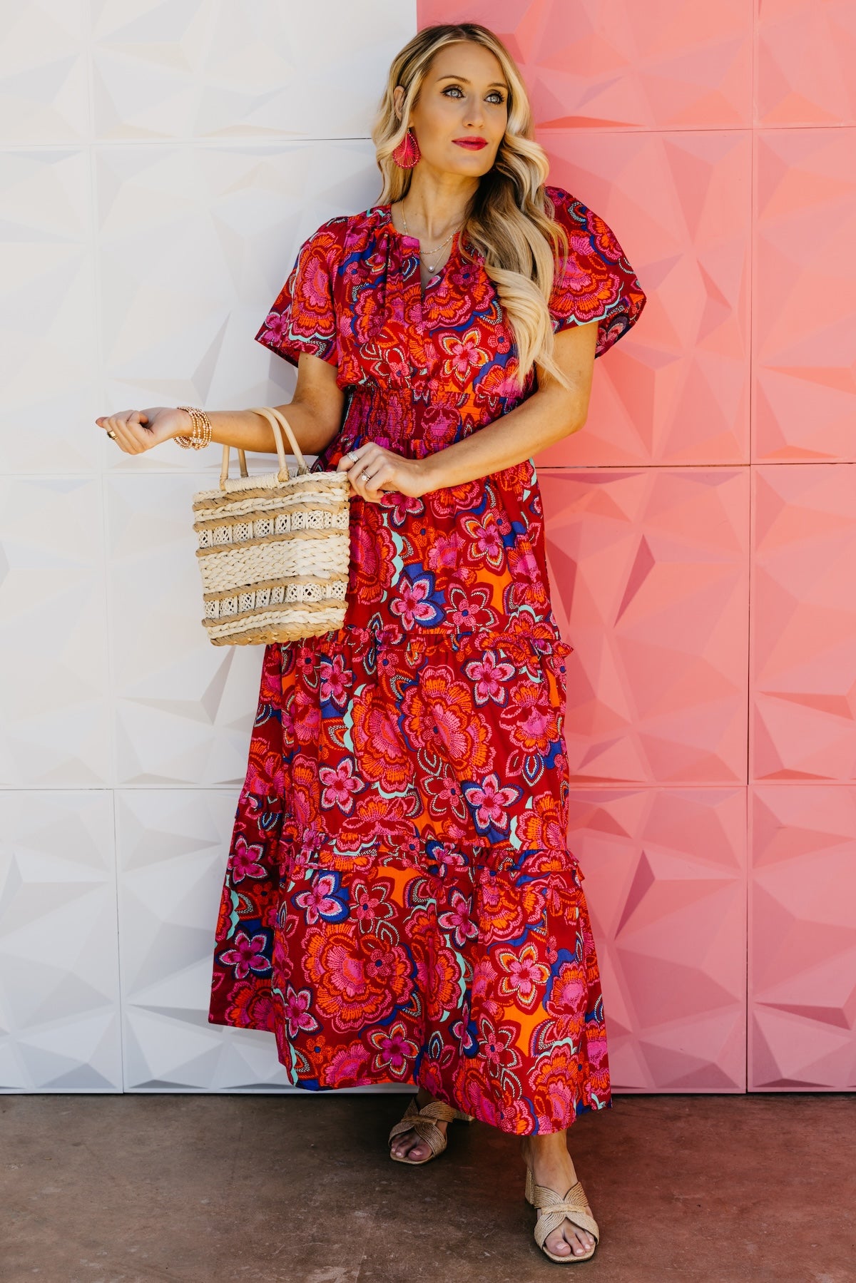 The Everleigh Floral Tiered Maxi Dress