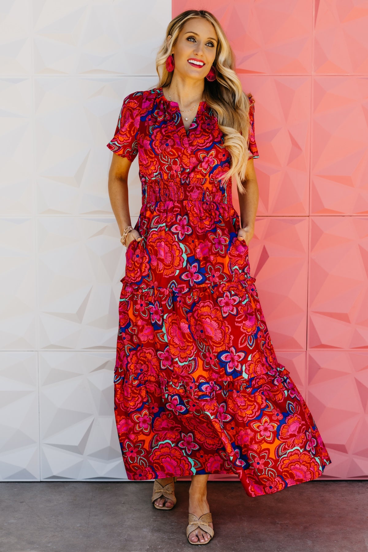 The Everleigh Floral Tiered Maxi Dress