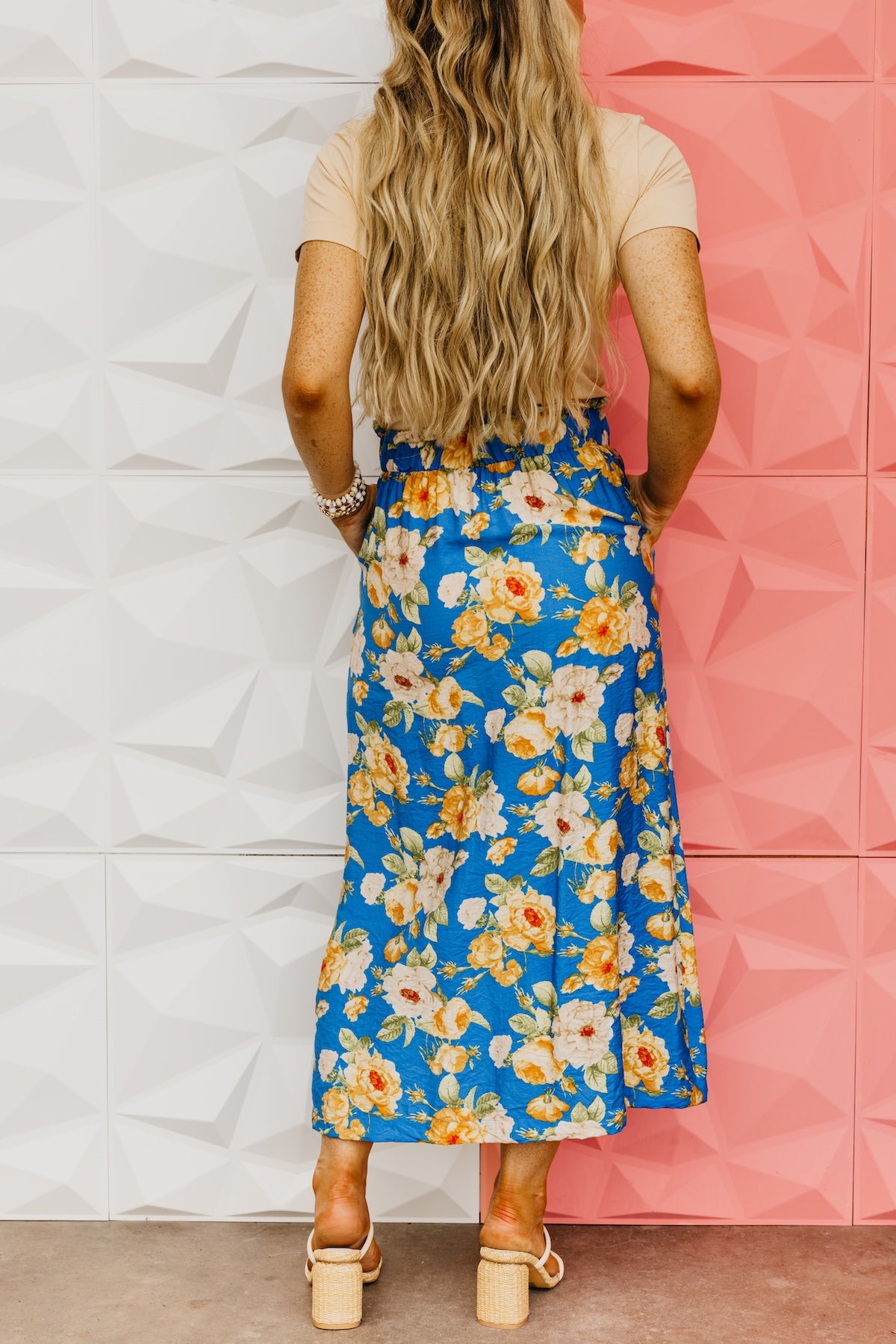 The Valeria Floral Button-Down Skirt