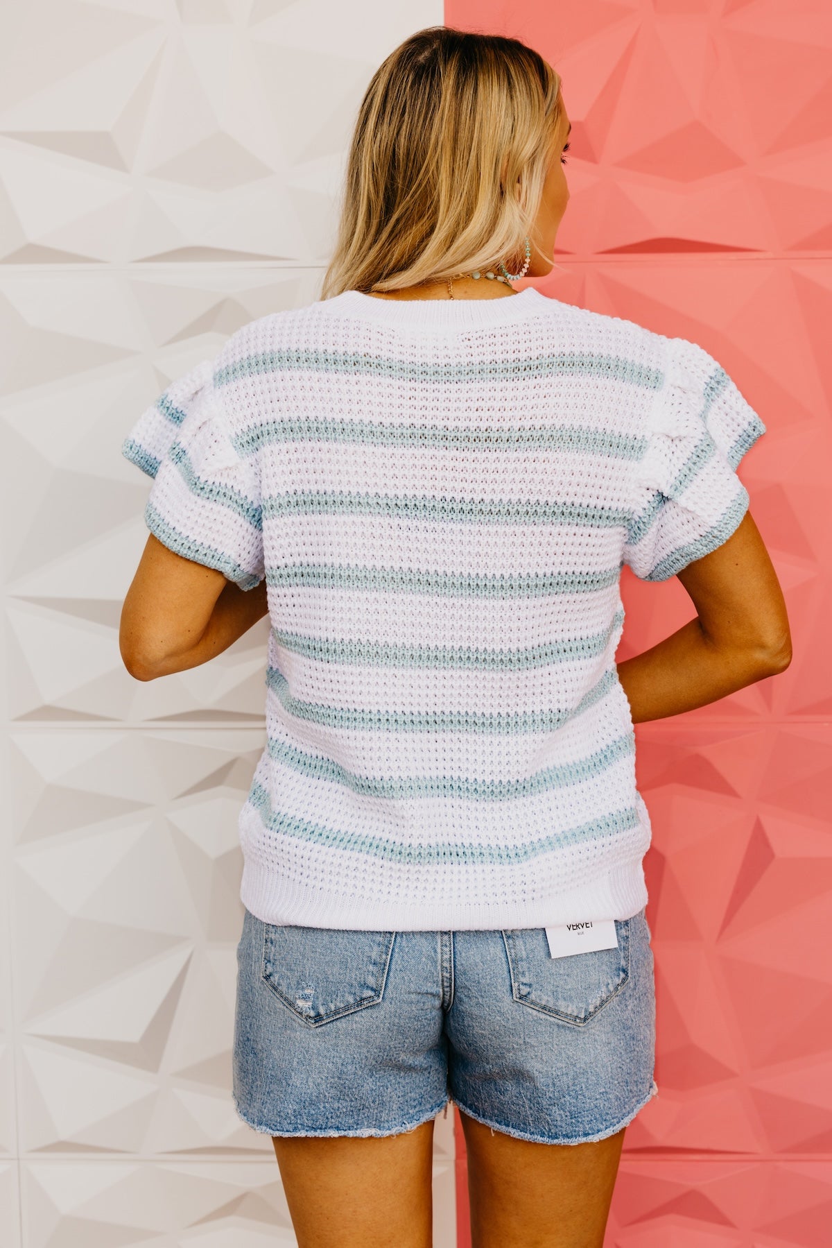 The Elliana Ruffle Sleeve Sweater Top