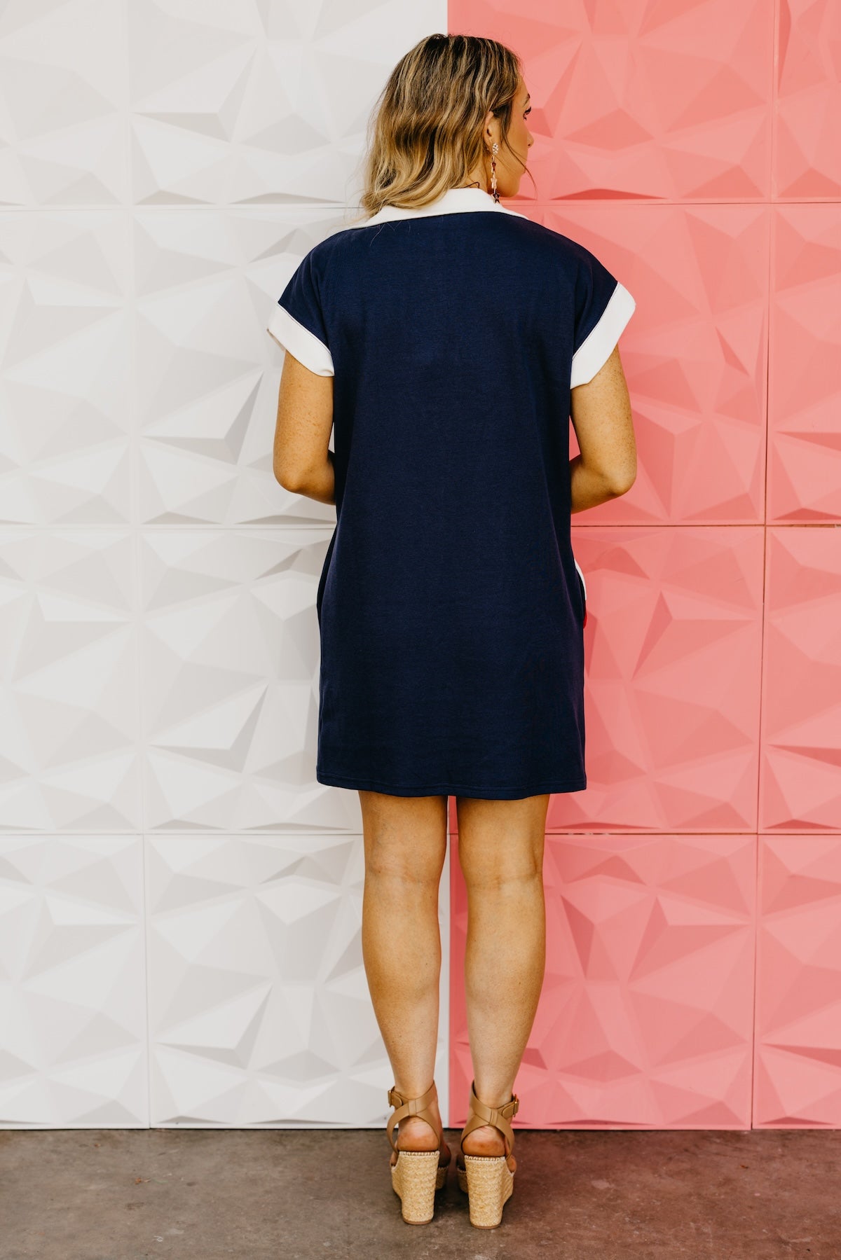 The Christina Flag Color Block Mini Dress