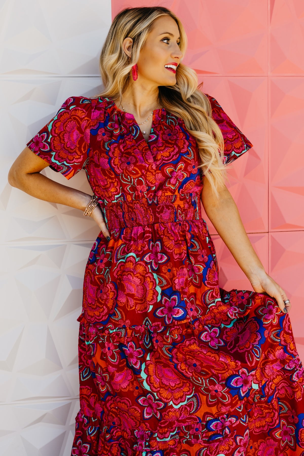 The Everleigh Floral Tiered Maxi Dress