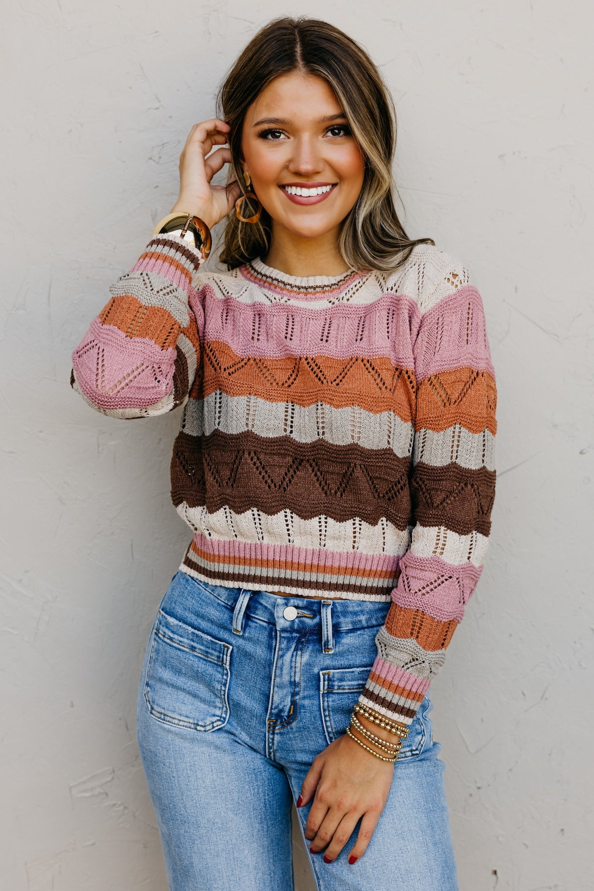 The Nova Wavy Striped Sweater