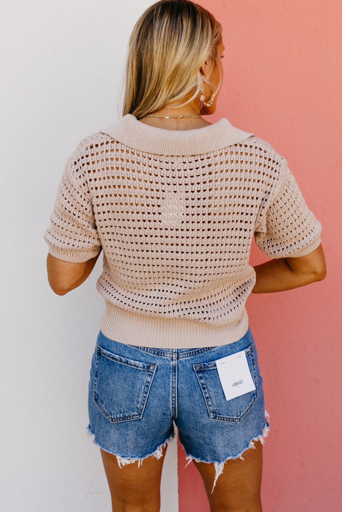 The Lilah Open Knit Sweater Top