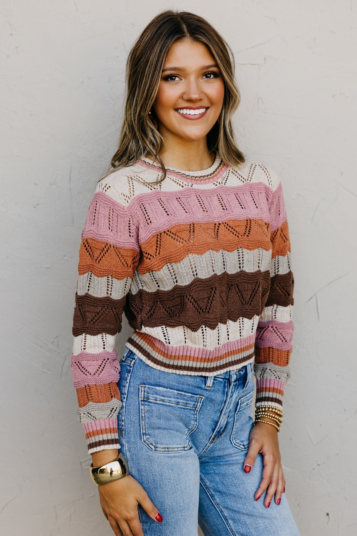 The Nova Wavy Striped Sweater