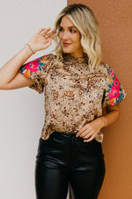 The Aubrey Embroidered Puff Sleeve Top