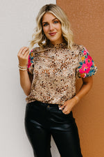 The Aubrey Embroidered Puff Sleeve Top