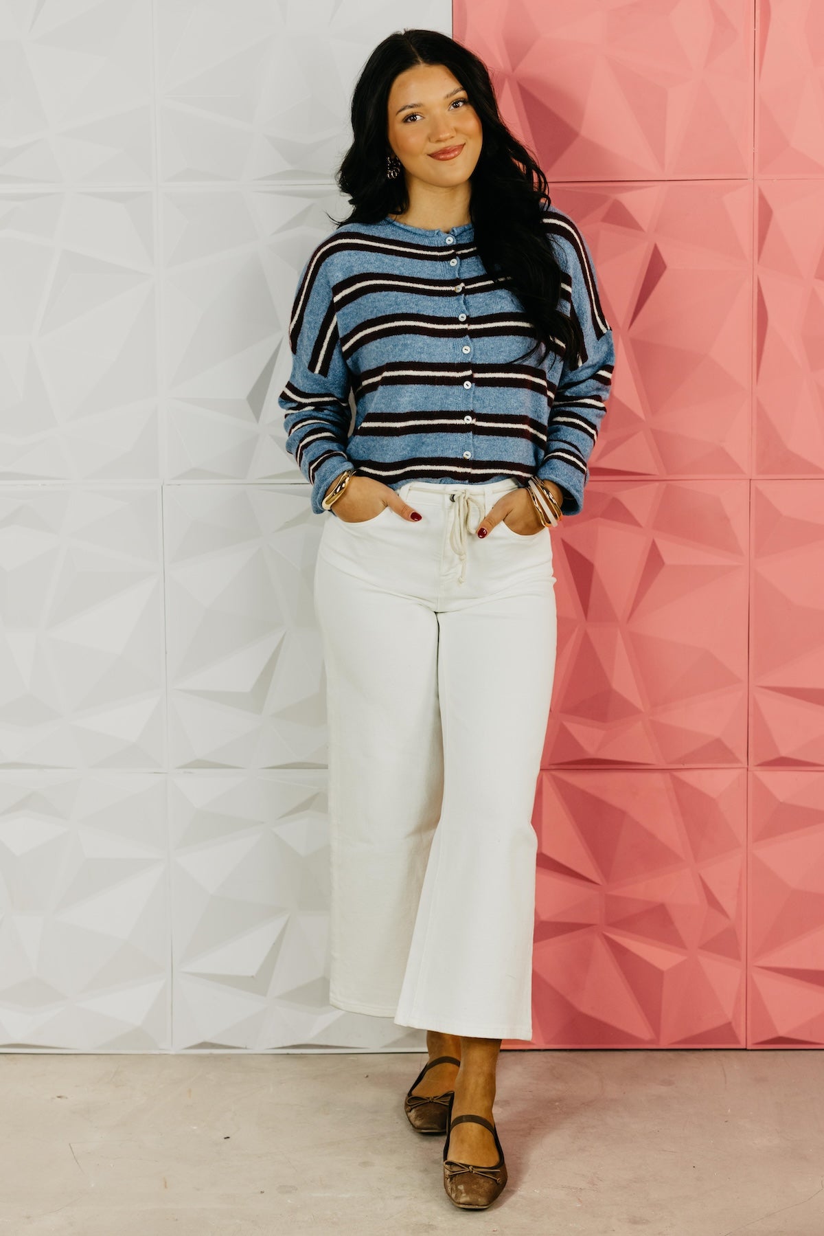 The Selby Striped Cardigan Sweater