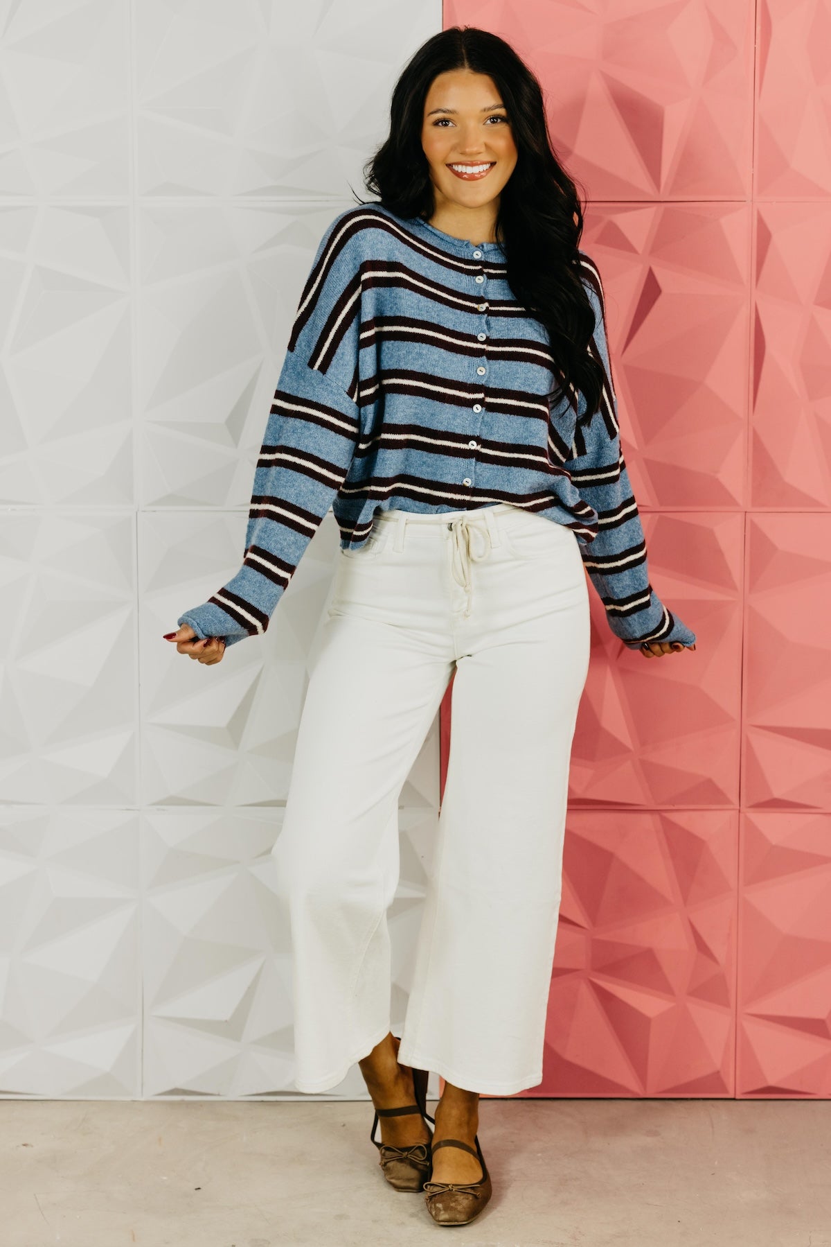 The Selby Striped Cardigan Sweater