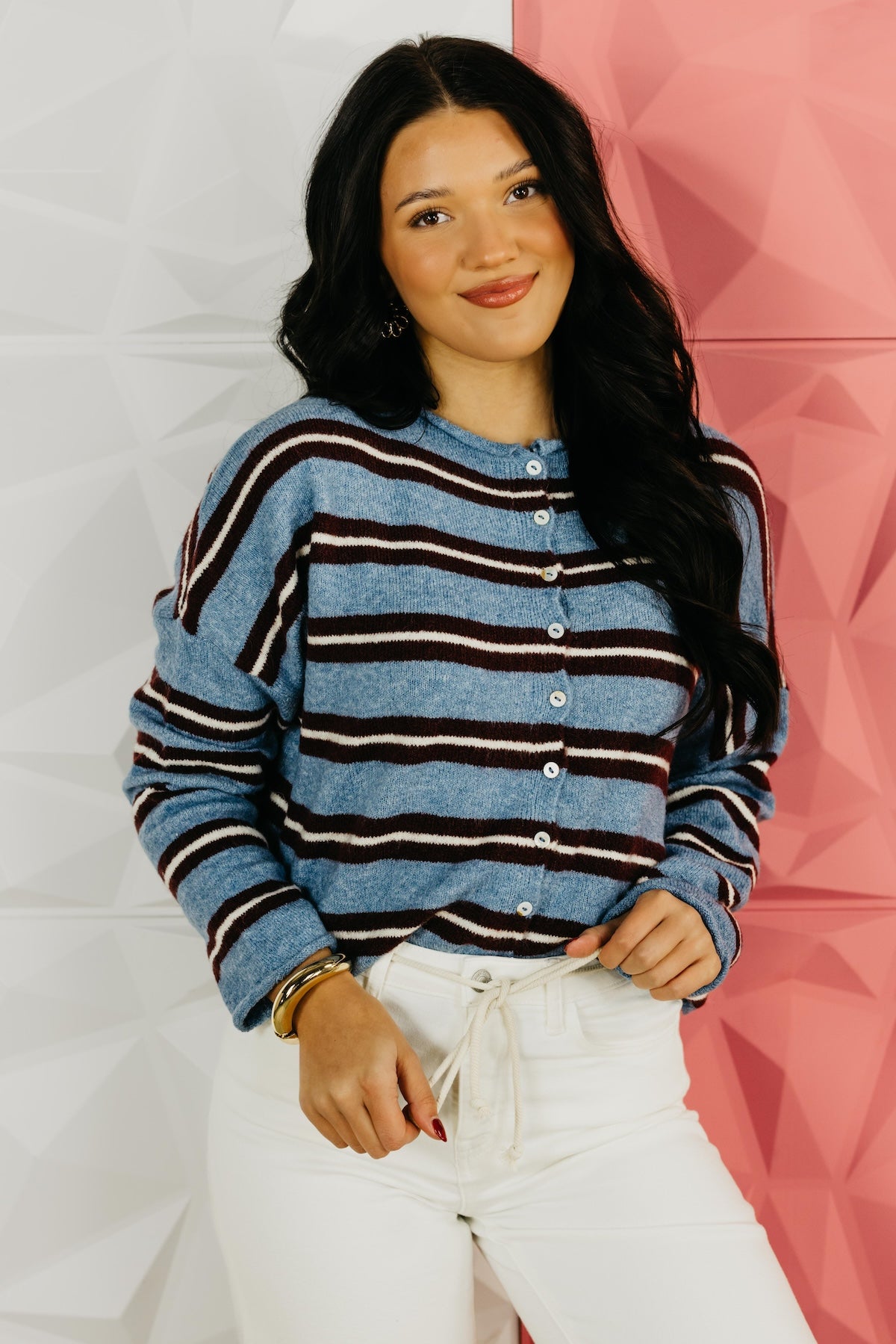 The Selby Striped Cardigan Sweater