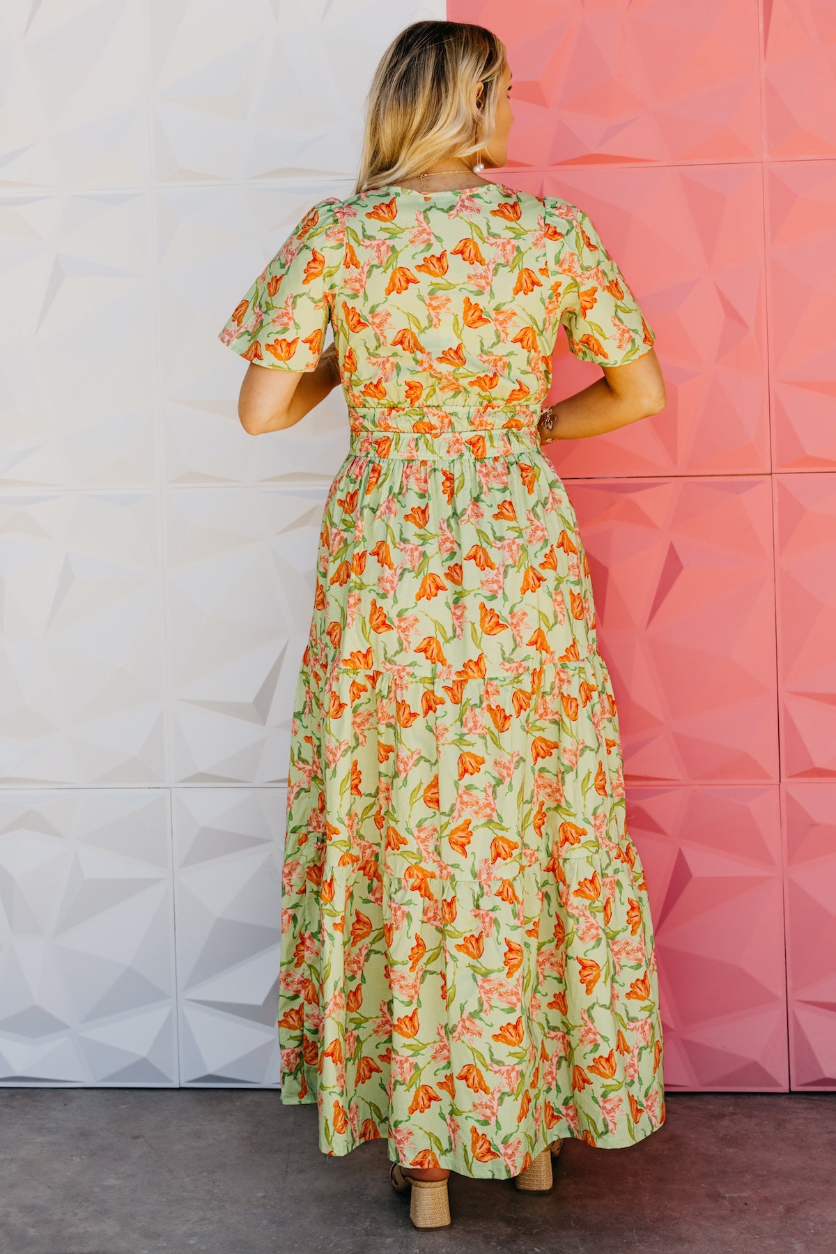 The Janie Woven Floral Maxi Dress