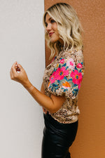 The Aubrey Embroidered Puff Sleeve Top
