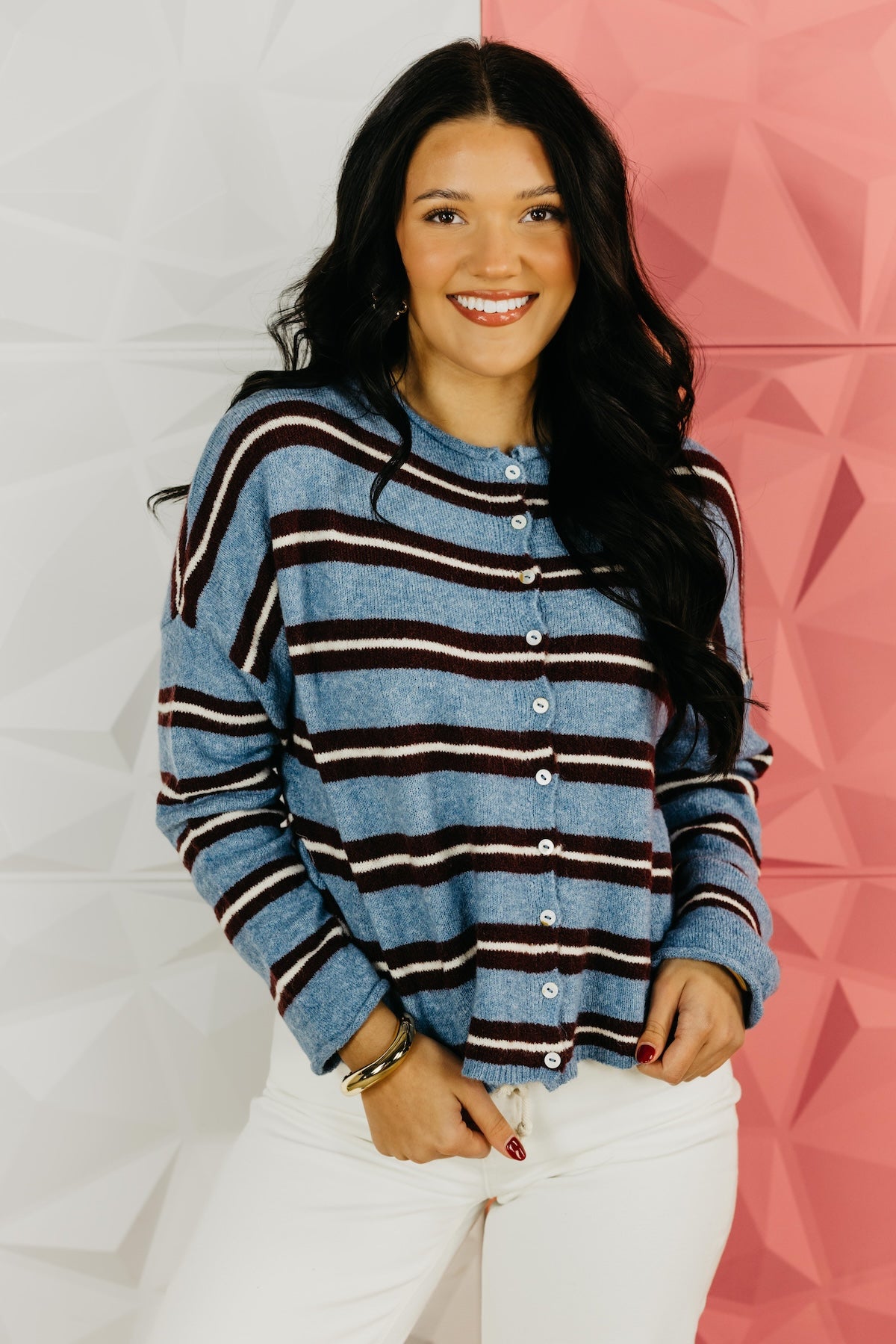 The Selby Striped Cardigan Sweater
