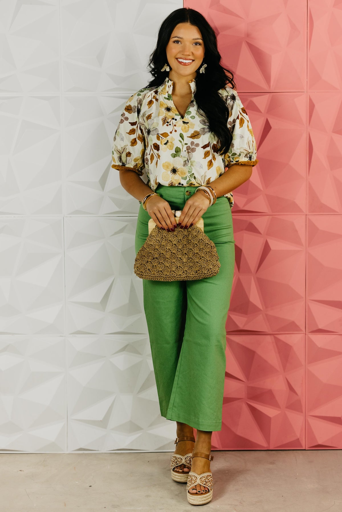 The Crystal Floral Print Top