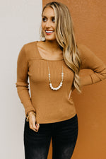 The JoyAnna Square Neck Sweater Top